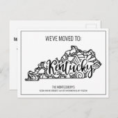 引っ越しましたフローラマンダラケンタッキー州 案内ポストカード (正面/裏面)