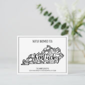 引っ越しましたフローラマンダラケンタッキー州 案内ポストカード (スタンド正面)