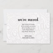 引っ越しましたフローラマンダラコロラド州ホーム 案内状 (裏面)