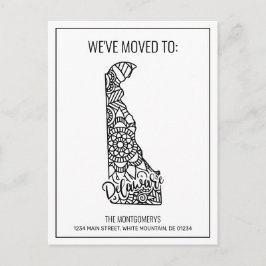 引っ越しましたフローラマンダラデレア州 案内ポストカード