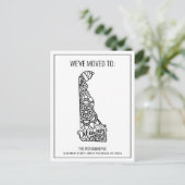 引っ越しましたフローラマンダラデレア州 案内ポストカード (スタンド正面)