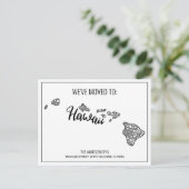 引っ越しましたフローラマンダラハワイ州 案内ポストカード (スタンド正面)