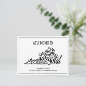 引っ越しましたフローラマンダラバージニア州 案内ポストカード (スタンド正面)