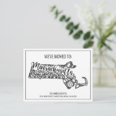 引っ越しましたフローラマンダラマサチューセッツ州 案内ポストカード (スタンド正面)