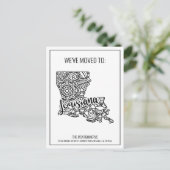 引っ越しましたフローラマンダラルイジアナ州 案内ポストカード (スタンド正面)