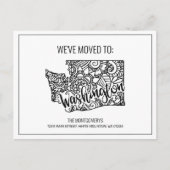 引っ越しましたフローラマンダラワシントン州 案内ポストカード (正面)