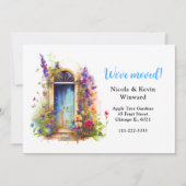 引っ越しましたフローララベンダーフラワーズドア 案内状 (正面)