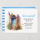 引っ越しましたフローララベンダーフラワーズドア 案内状 (正面/裏面)