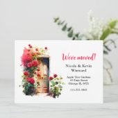 引っ越しましたフローラレッドローゼズドア 案内状 (スタンド正面)