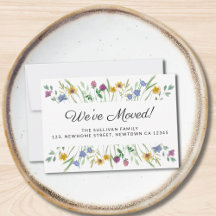 引っ越しましたフローラ移動告知ミニカード