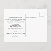 引っ越しましたフローラ移動 案内ポストカード (裏面)