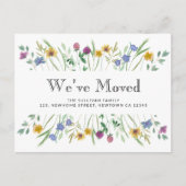 引っ越しましたフローラ移動 案内ポストカード (正面)