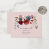 引っ越しましたブルゴーニュフローラの移動発表 ノートカード (正面/裏面インサイチュ)