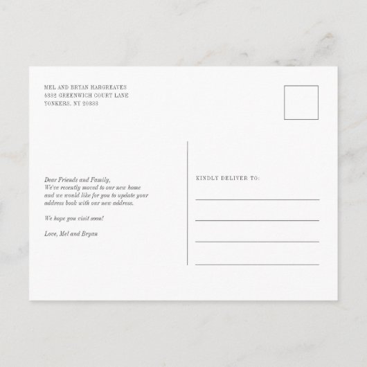 引っ越しましたブルゴーニュフローラ移動 案内ポストカード (裏面)