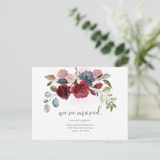 引っ越しましたブルゴーニュフローラ移動 案内ポストカード (スタンド正面)