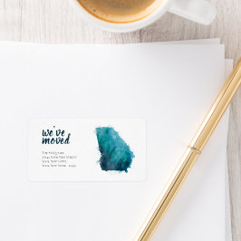 引っ越しましたブルーウォーターカラージョージア ラベル