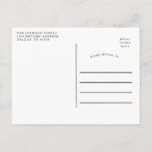 引っ越しましたホリデーウィンタースノークリスマスハウス 案内ポストカード (裏面)