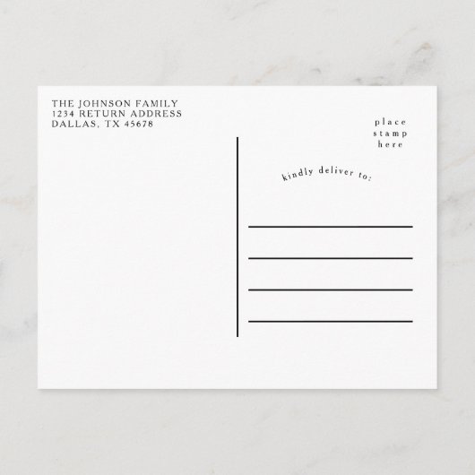 引っ越しましたホリデーウィンタースノークリスマスハウス 案内ポストカード (裏面)