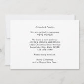 引っ越しましたホリデークリスマスアコーンリースムービング 案内状 (裏面)