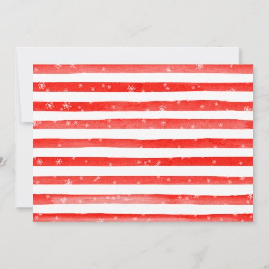 引っ越しましたホリデークリスマスガーランドドア 案内状 (裏面)