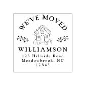 引っ越しましたホリデークリスマスジンジャーブレッドハウス ラバースタンプ (インプリント)