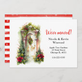 引っ越しましたホリデークリスマスベリーズドア 案内状 (正面/裏面)