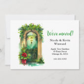 引っ越しましたホリデークリスマスホリードア 案内状 (正面)