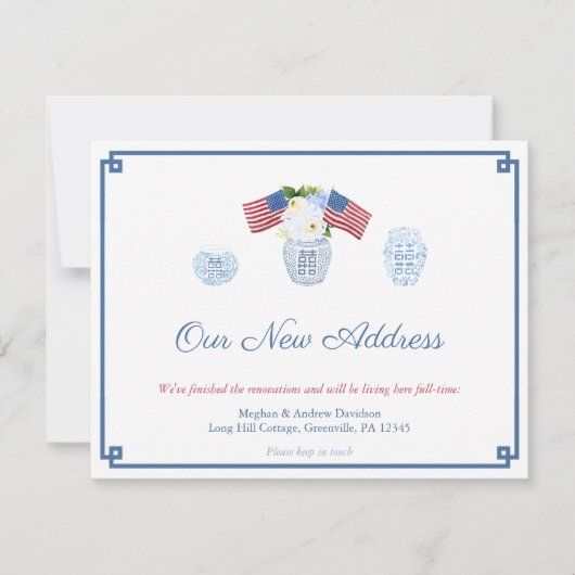 引っ越しましたホームクラシックジンジャージャーJAR新しいアドレス 案内状 (正面)