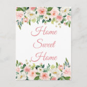 引っ越しましたホームスイートホームフローラはがき ポストカード (正面)