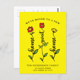 引っ越しましたホームスイートホームムービングアナウンス ポストカード