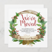 引っ越しましたホームスイートホームリースホリデームービング 案内状 (正面/裏面)