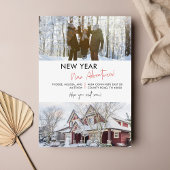 引っ越しましたホーム新年の冒険の移動 案内状