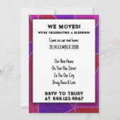 引っ越しましたホーム賛美ズニューハウスウォーミングパーティー 招待状 (正面)