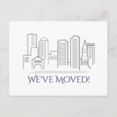 引っ越しましたボストンシティスカイライン 案内ポストカード (正面)