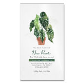 引っ越しましたボタニカルボホ引越し告知 マグネット名刺 (正面縦)