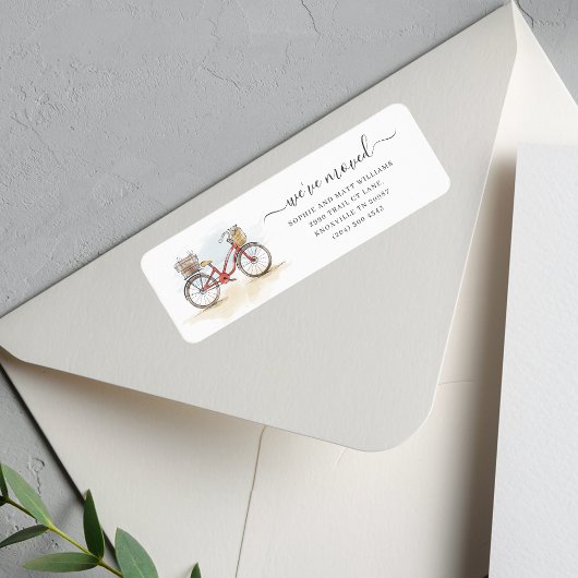 引っ越しましたボホシックムービング差出人住所 ラベル