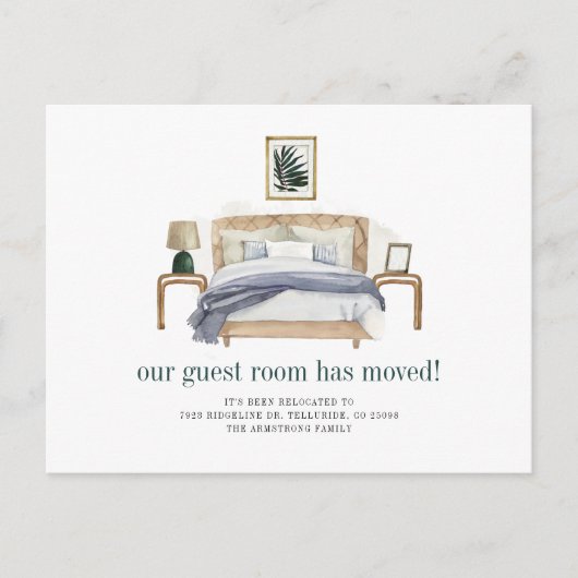 引っ越しましたボホシック新しいアドレス移動 案内ポストカード (正面)