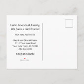 引っ越しましたボーデイジーフローラ移動 案内ポストカード (裏面)