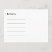 引っ越しましたポートランドオレゴン新しい住所はがき 案内ポストカード (裏面)