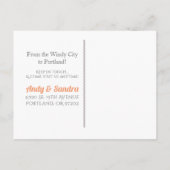 引っ越しましたポートランドシティスカイライン 案内ポストカード (裏面)