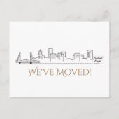 引っ越しましたポートランドシティスカイライン 案内ポストカード (正面)