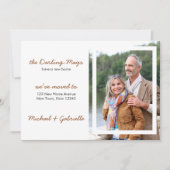 引っ越しましたポートレートの写真モダンの新しいアドレス 案内状 (正面)