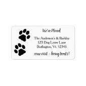 引っ越しましたポープリント移動差出人住所ラベル ラベル (正面)