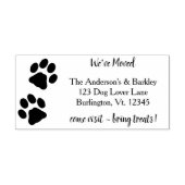 引っ越しましたポープリント移動差出人住所 セルフインキングスタンプ (デザイン)