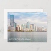 引っ越しましたマイアミフロリダビーチ写真ムービング ポストカード (正面/裏面)