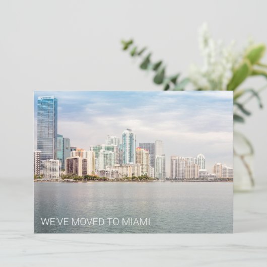 引っ越しましたマイアミフロリダビーチ写真ムービング 案内状 (スタンド正面)