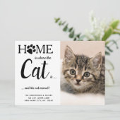 引っ越しましたマイキャット&アイカスタムフォトペットムービング 案内状 (スタンド正面)