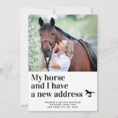 引っ越しましたマイホース&アイニューアドレスフォトムービング 案内状 (正面)