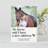 引っ越しましたマイホース&アイニューアドレスフォトムービング 案内状 (スタンド正面)