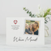 引っ越しましたマップ変更の住所カード (スタンド正面)